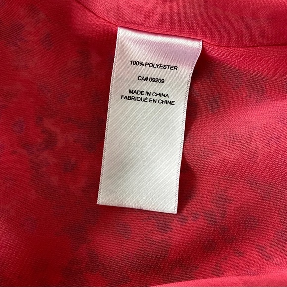 CLEO BRIGHT FLOWY FLORAL SLEEVELESS TOP/BLOUSE WITH FRONT RUFFLE, SMALL - Picture 5 of 7